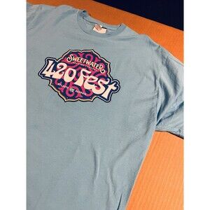 Sweetwater Brewing Company 420 Fest 2025 OFFICIAL T-Shirt XL Cypress Hill Blue